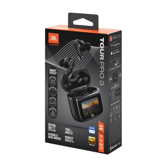 JBL Tour Pro 3 | Performance premium e som cristalino sem fio JBL Tour Pro 3 | Performance premium e som cristalino sem fio